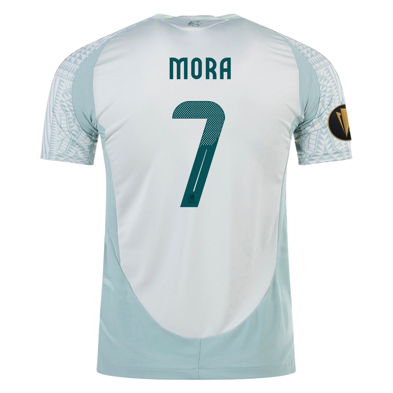 adidas Gilberto Mora Mexico Authentic Away Jersey 24/25 w/ Gold Cup 2025 Patches (Linen Green)