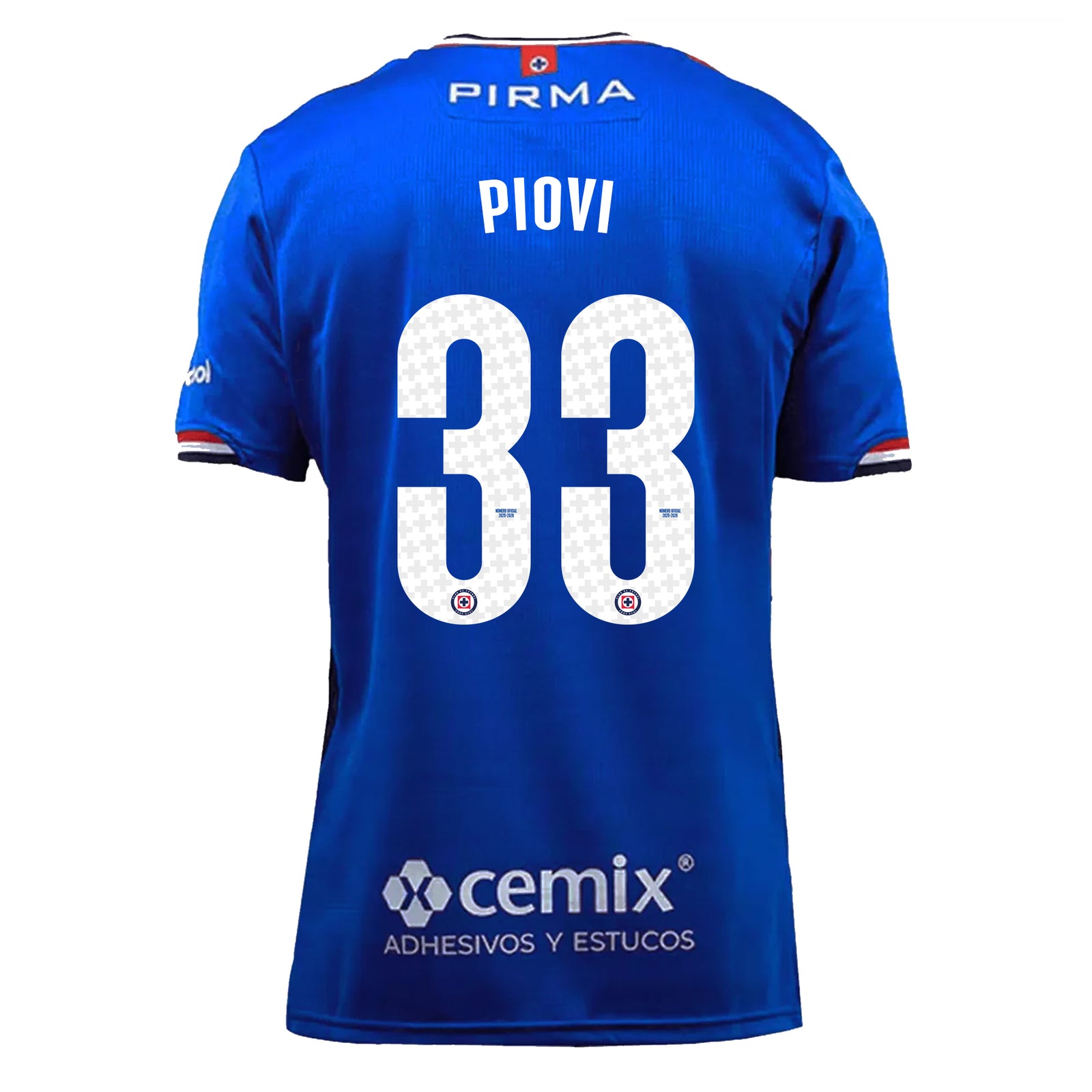 Pirma Men's Gonzalo Piovi Cruz Azul Home Jersey 25/26 (Blue)