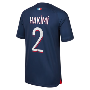 Nike Youth Paris Saint-Germain Archaf Hakimi Home Jersey 23/24 (Midnight Navy/University Red)