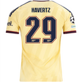 adidas Men's Arsenal FC Kai Havertz Third Jersey w/ Champions League Patches 26/27 (Yellow)