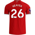 adidas Manchester United Authentic Ayden Heaven Home Jersey w/ EPL + No Room For Racism Patches 26/27 (Red)