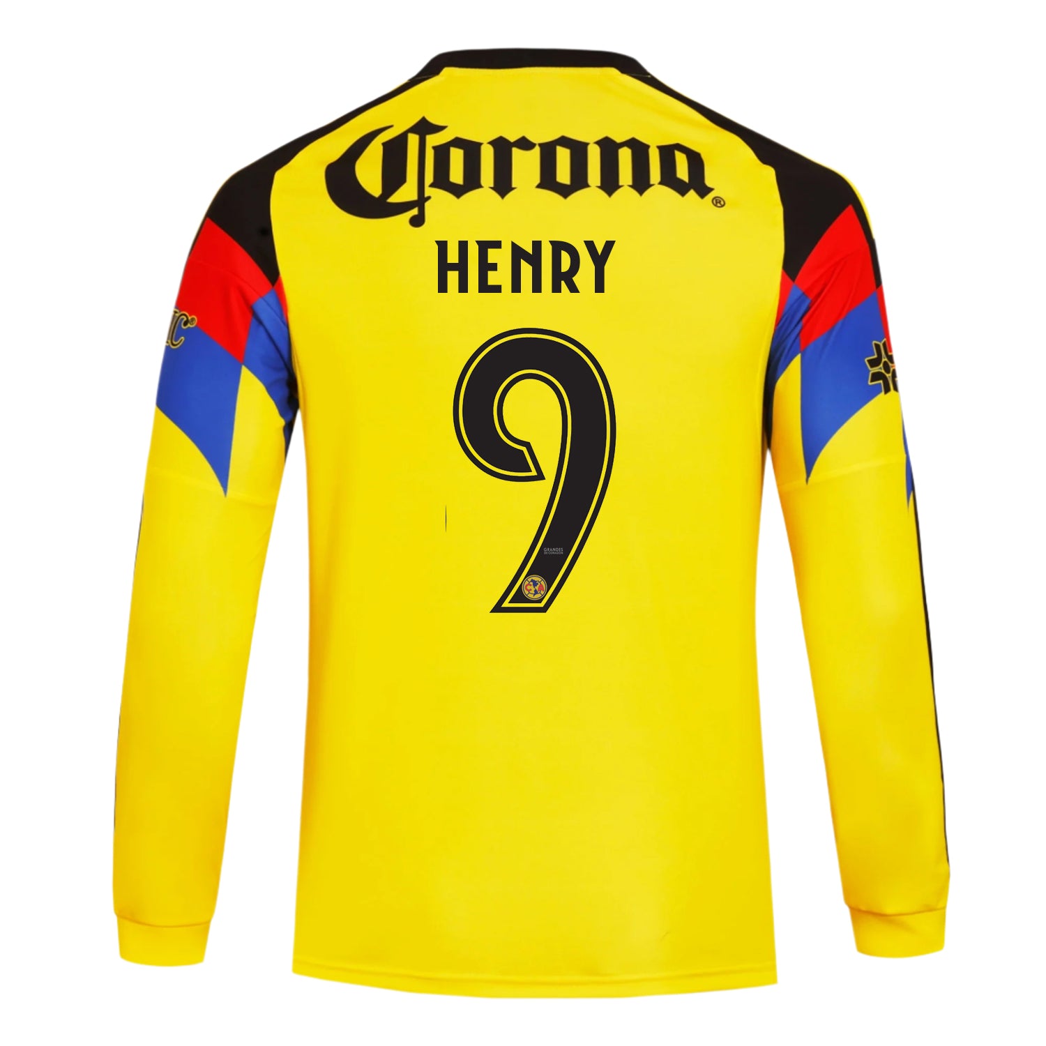 adidas Henry Club América 25/26 Long Sleeve Home Jersey (Yellow)