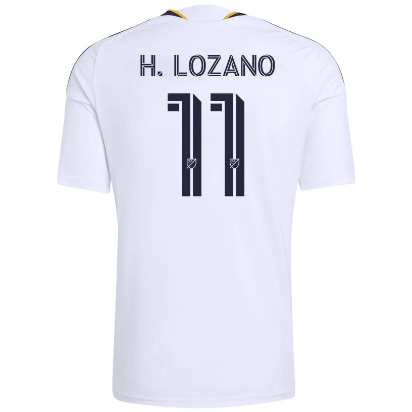 adidas Men's Hirving Lozano LA Galaxy Home Stadium Jersey 26/27 (White)