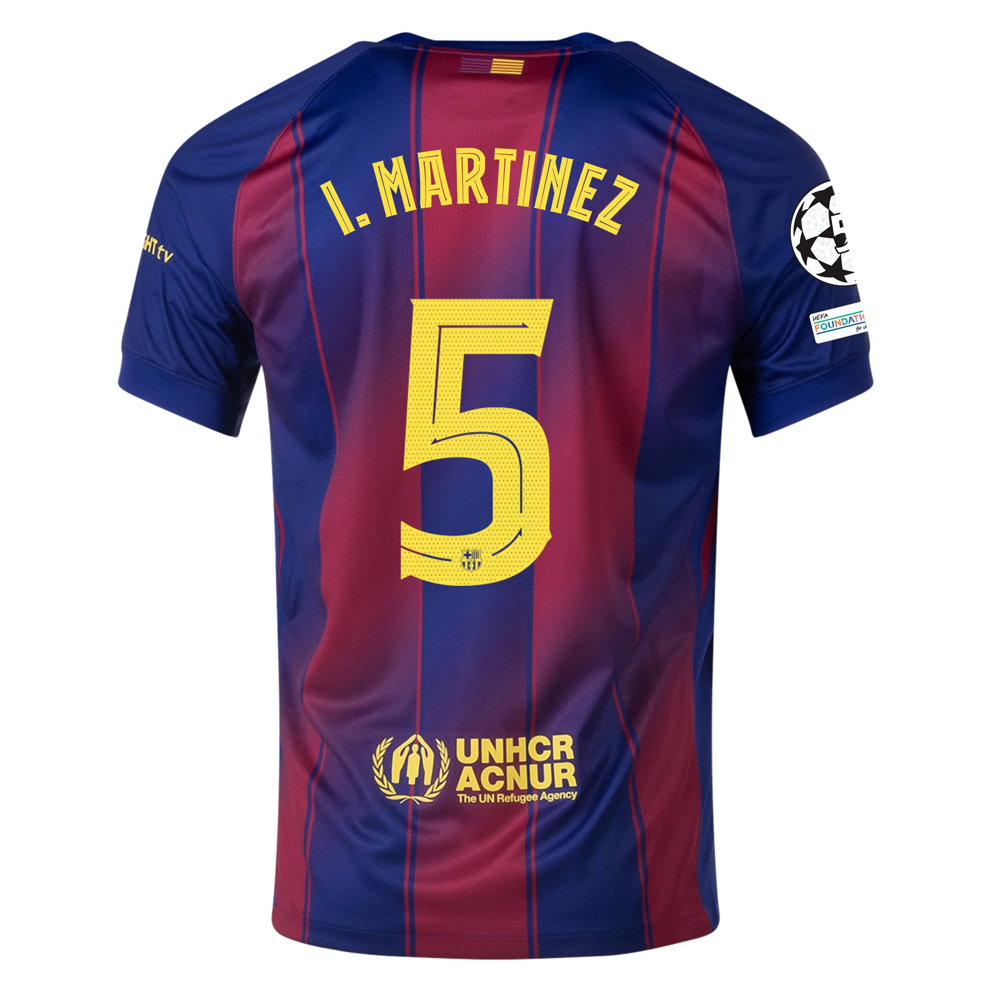 Nike I. Martinez FC Barcelona Home Jersey 25/26 w/ Champions League Patches (Deep Royal Blue/Midwest Gold)