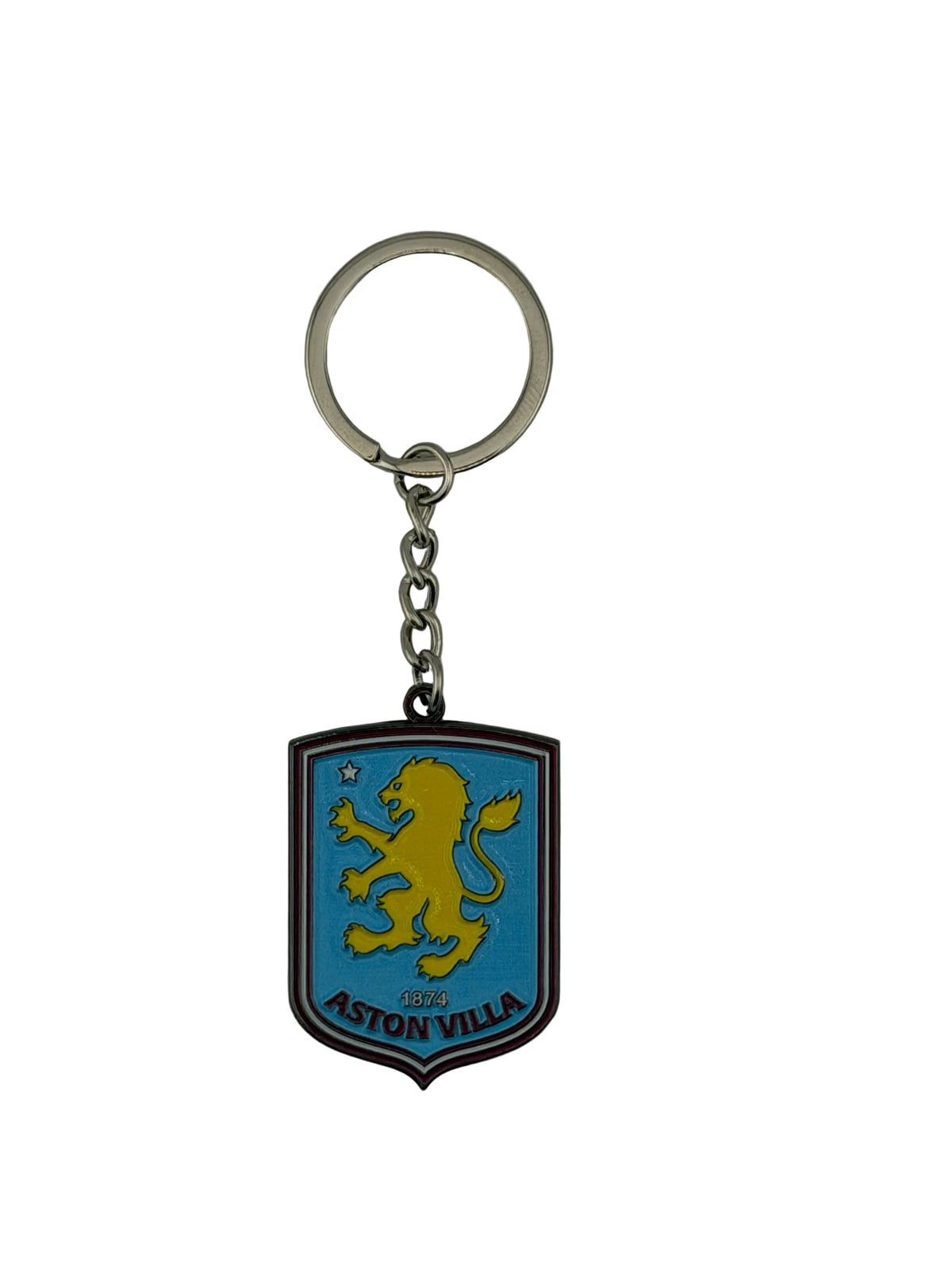 Aston Villa FC Full Color Metal Keychain