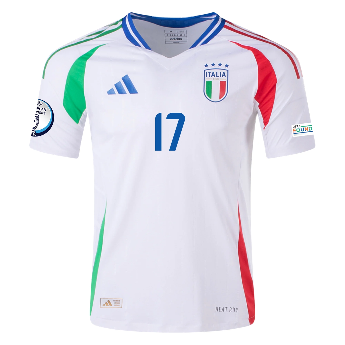 adidas Italy Authentic Ciro Immobile Away Jersey w/ Euro 2024 Patches ...