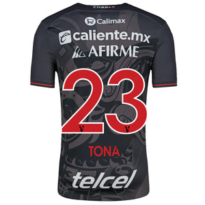 Charly Iván Tona Xolos de Tijuana Third Jersey 24/25 (Black/Red)