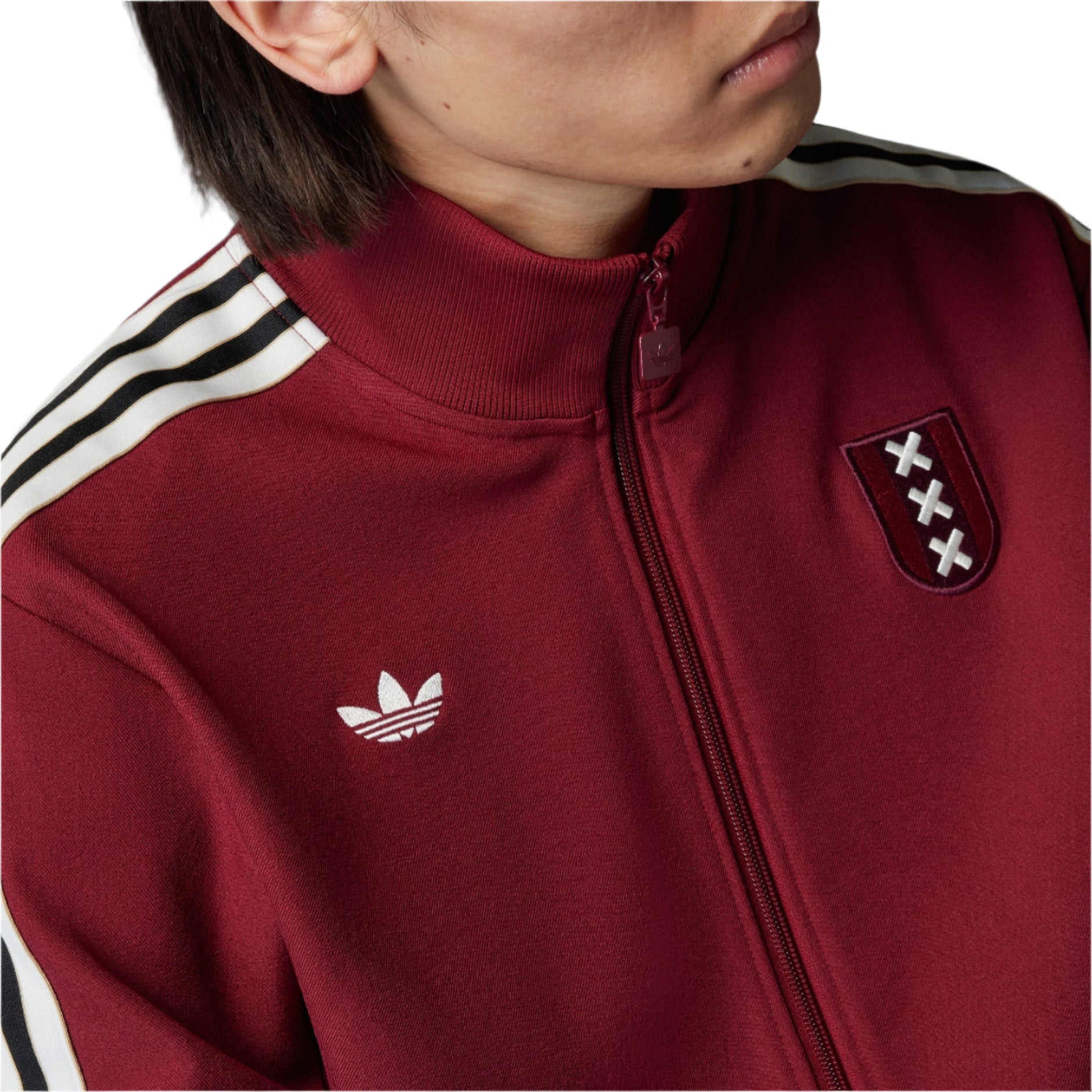 adidas Ajax 25/26 Anniversary Track Top Jacket (Burgundy) - Soccer