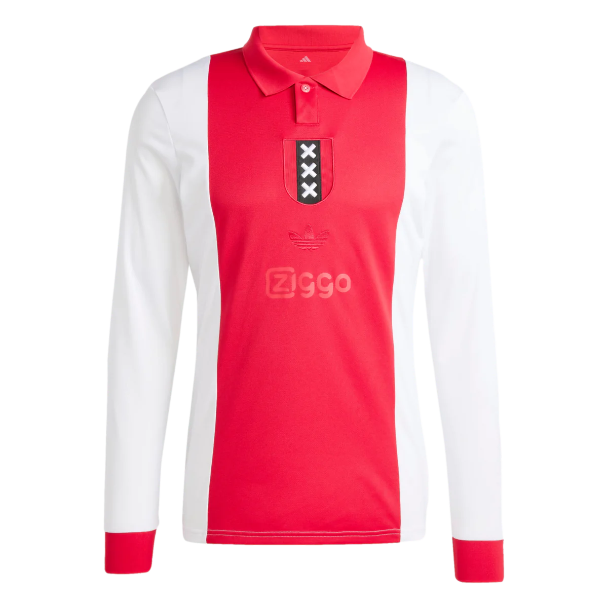 adidas Ajax 125th Anniversary Long Sleeve Jersey 25/26 (Red/White)