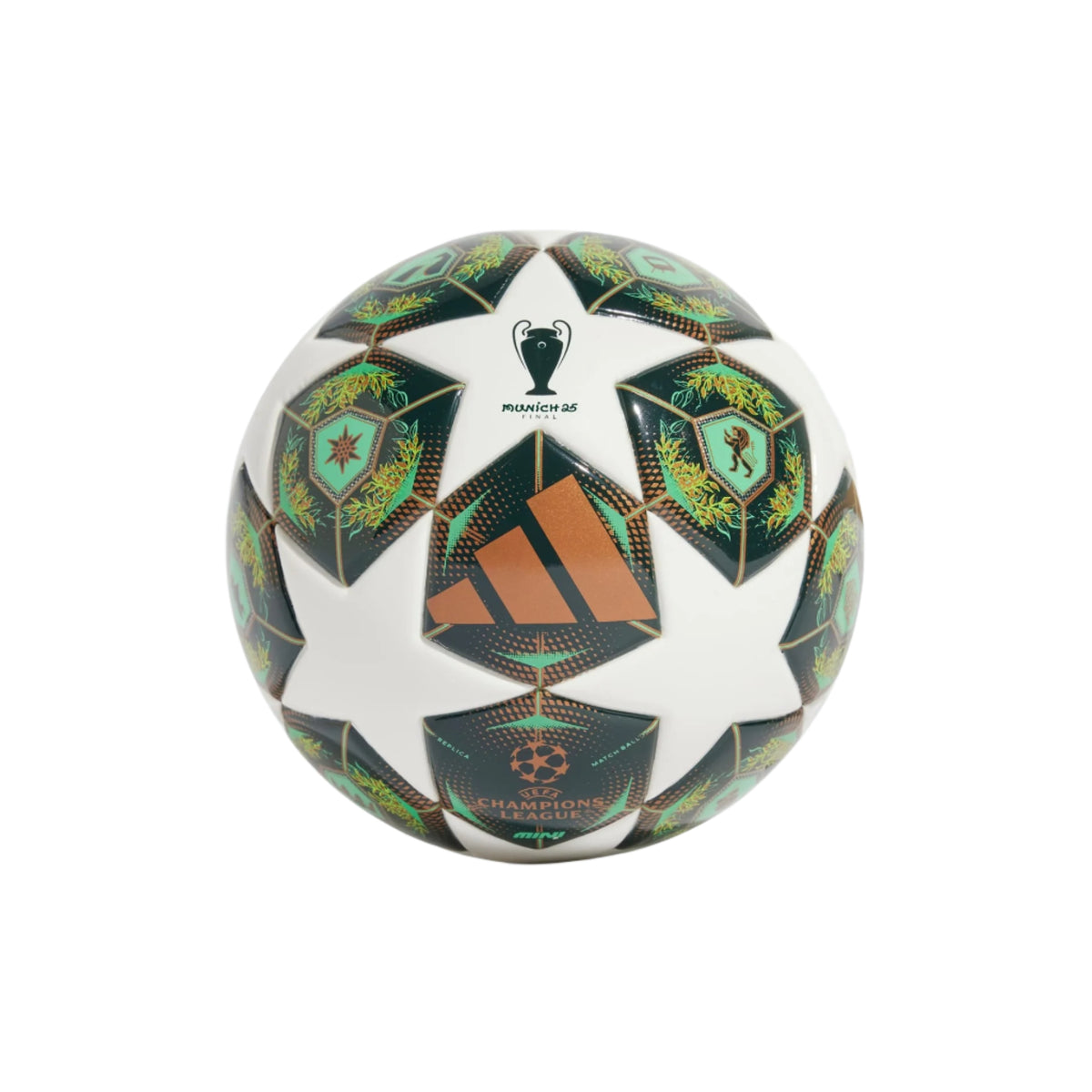 adidas UEFA Champions League 24/25 Knockout Stages Mini Ball (White/Green/Slime)