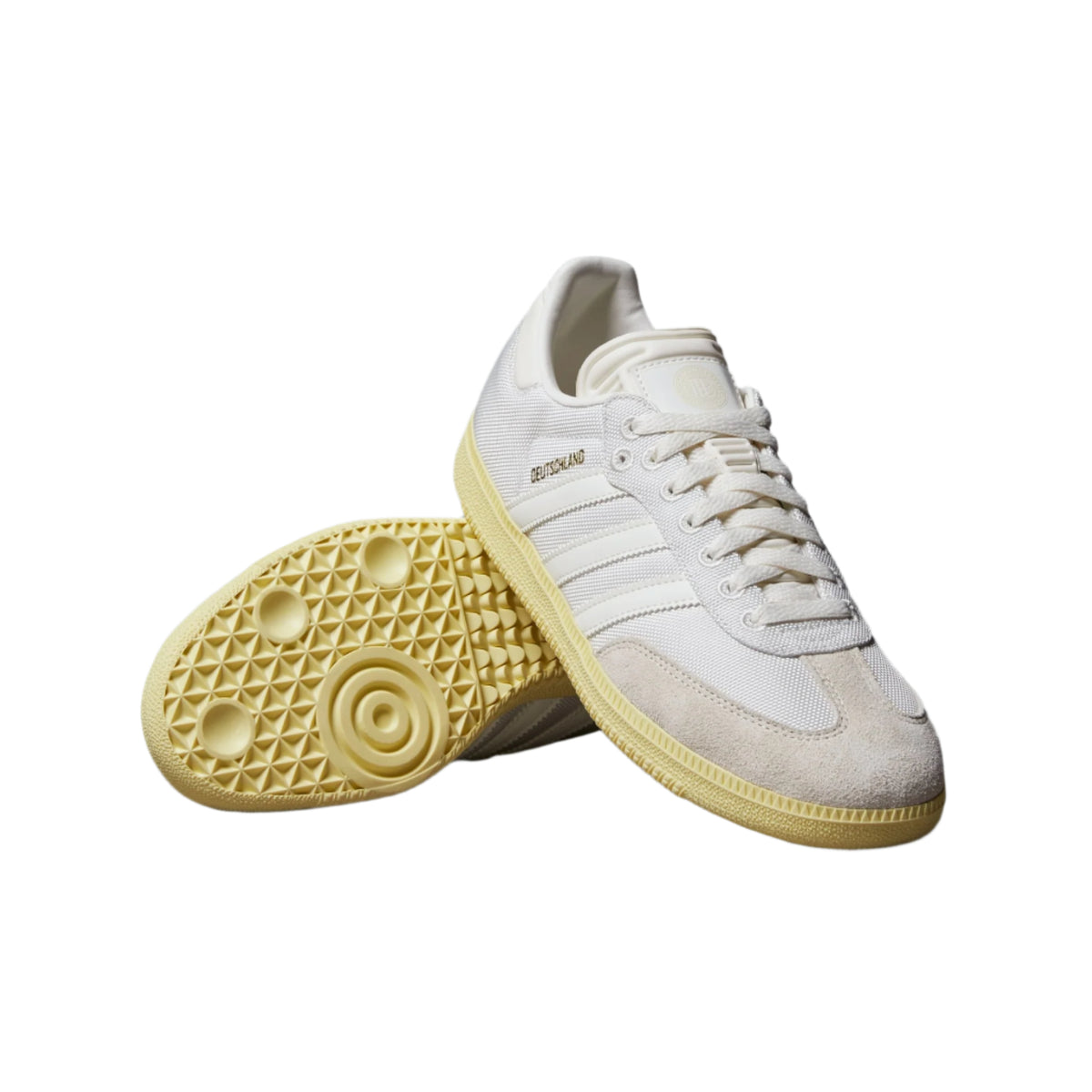 adidas Germany Samba 125th Anniversary Indoor Soccer Shoes (Cloud White/Off White/Almost Yellow)