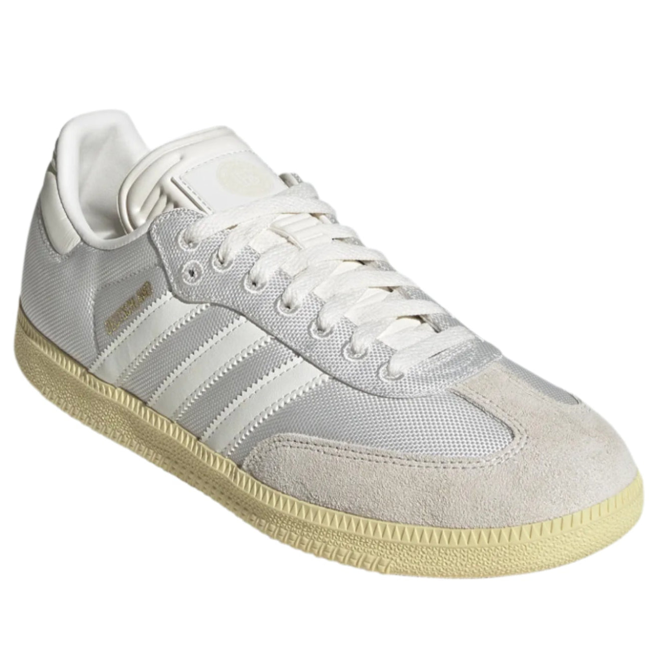 adidas Germany Samba 125th Anniversary Indoor Soccer Shoes (Cloud White/Off White/Almost Yellow)