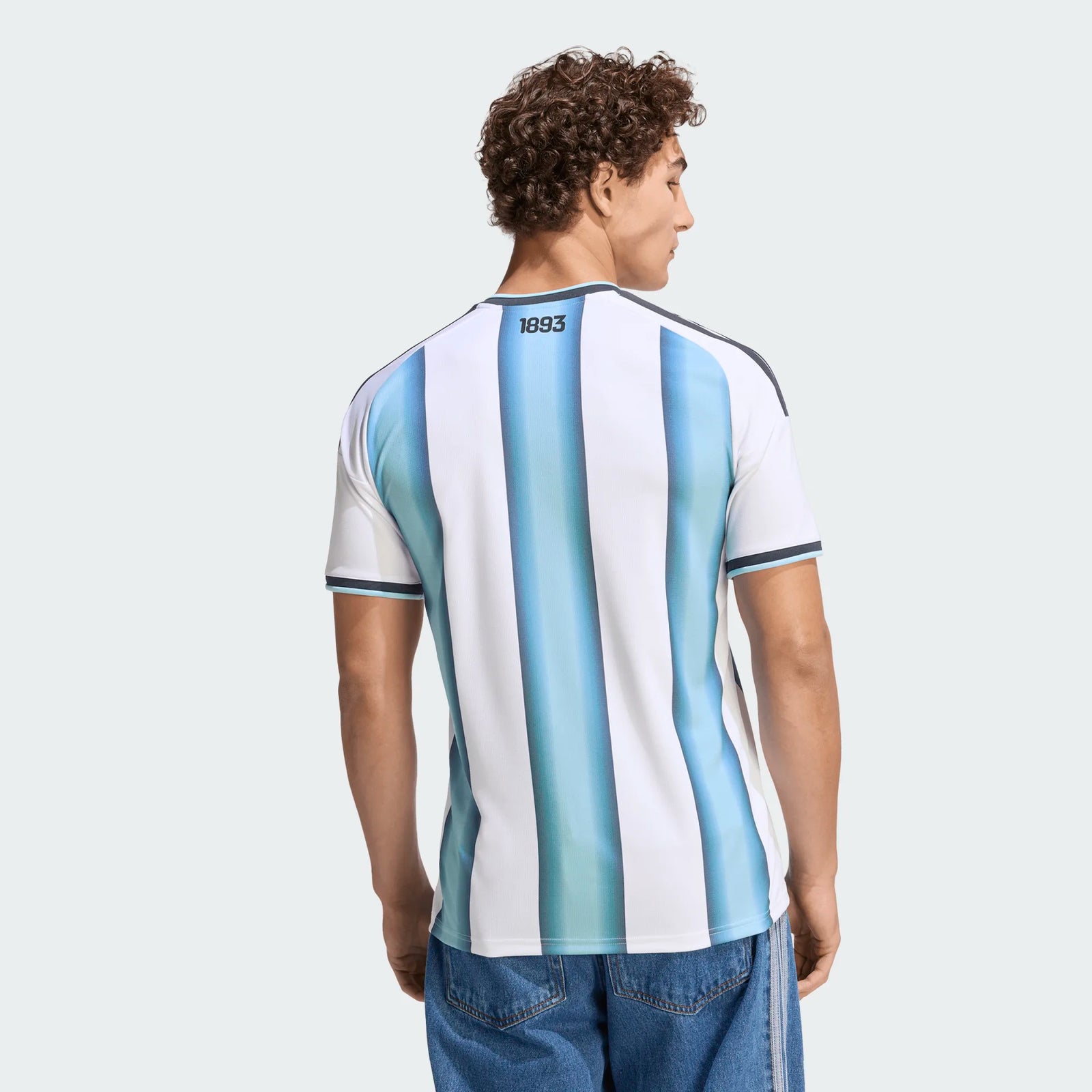 adidas Men's Argentina 2026 Home World Cup 2026 Jersey (White/Icey Light Blue)