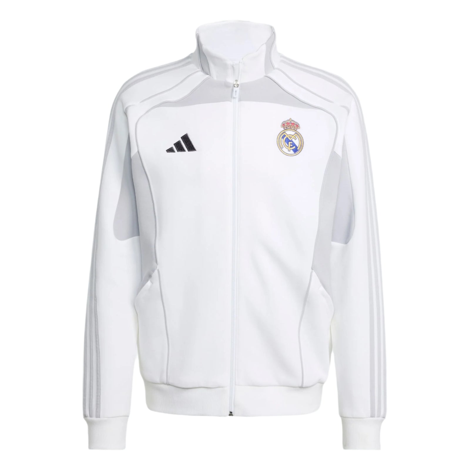 adidas Real Madrid 25/26 UBP Doubleknit Track Top (White/Light Solid Grey)