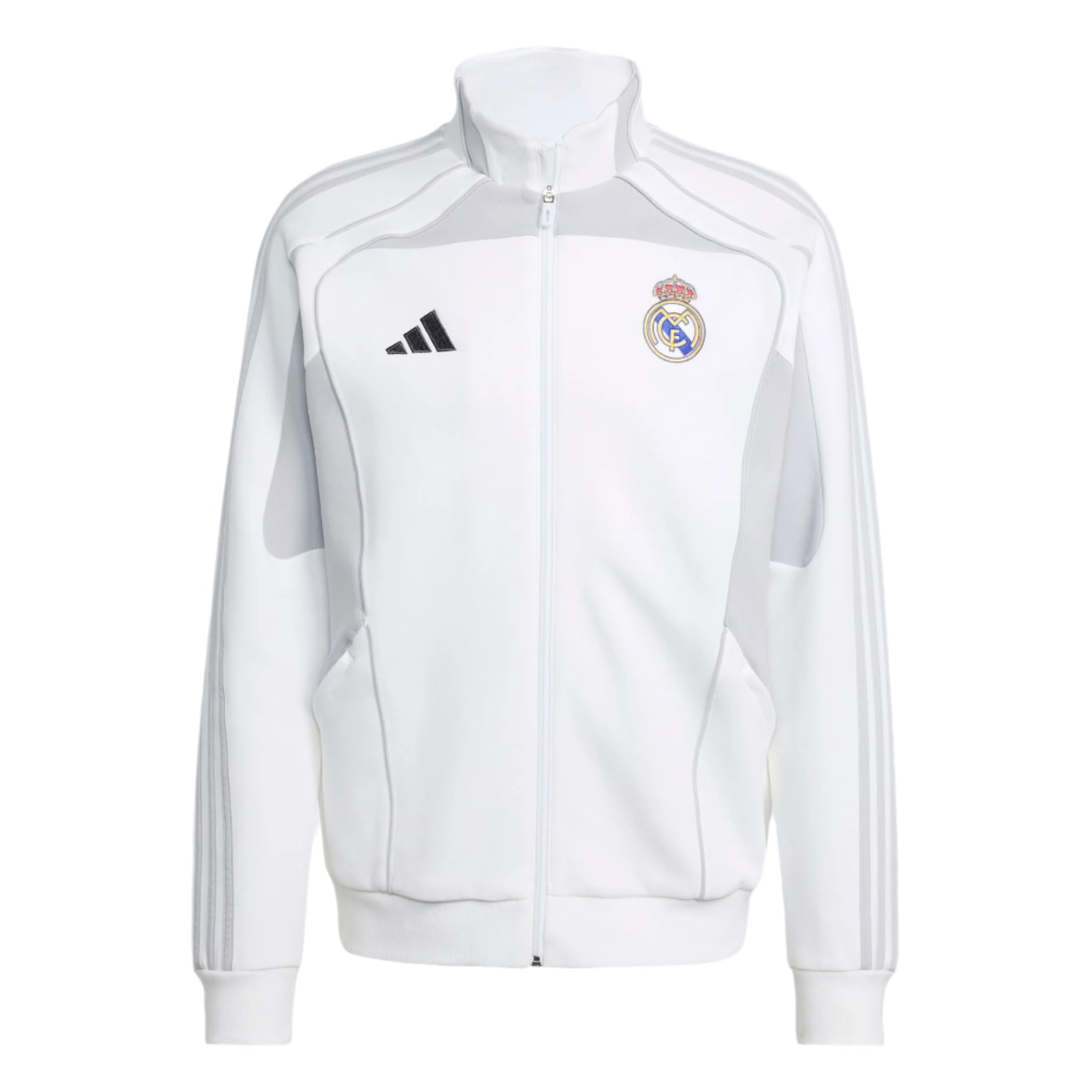 adidas Real Madrid 25/26 UBP Doubleknit Track Top (White/Light Solid Grey)