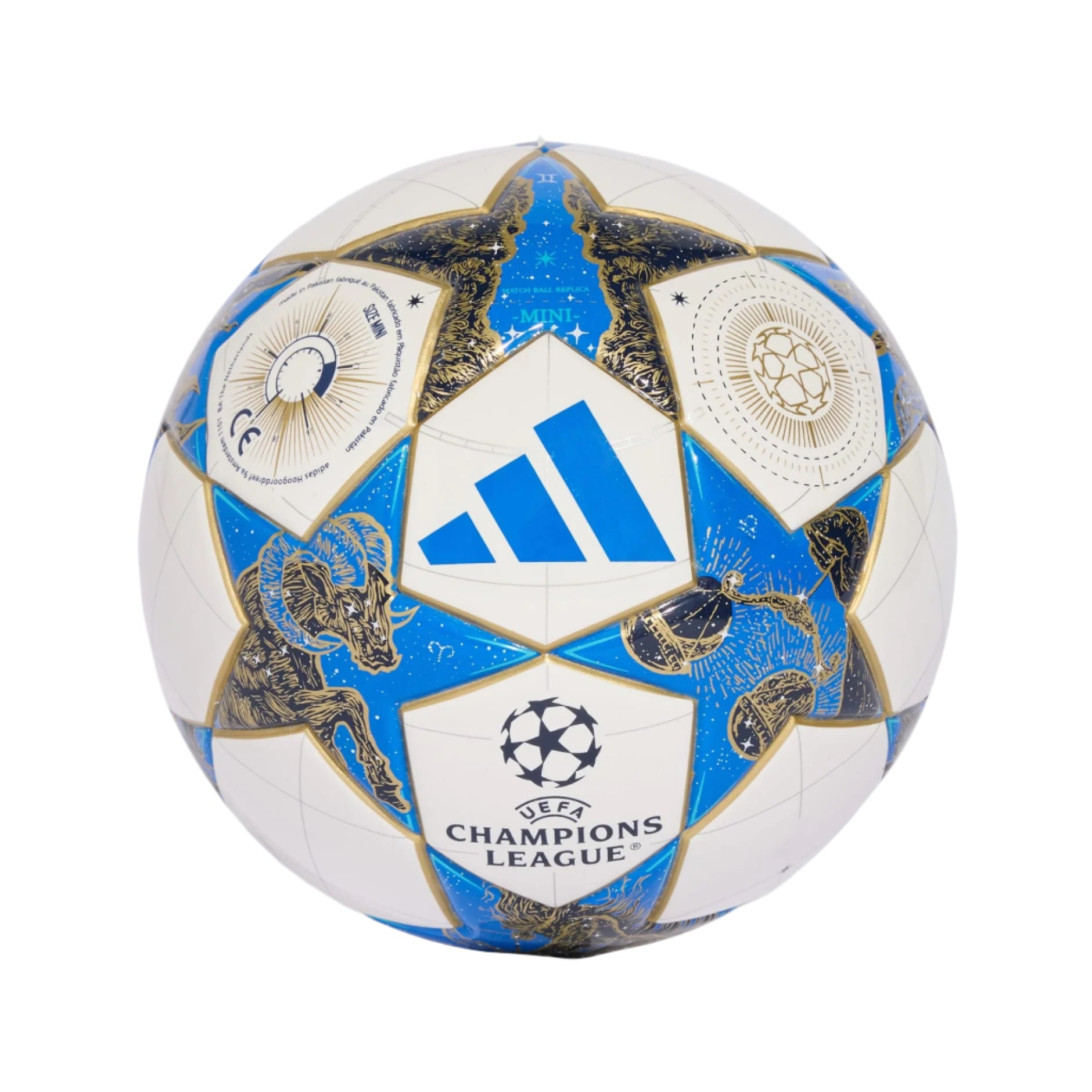 adidas UCL 25/26 Mini Ball (White/Dark Blue/Pantone)