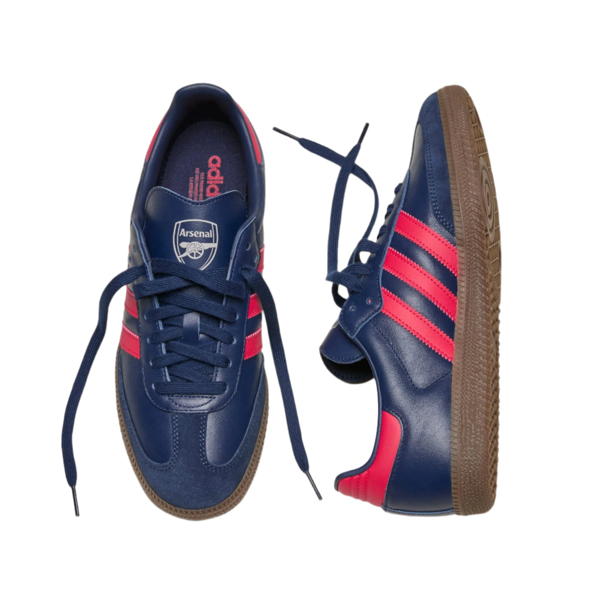 adidas Arsenal Samba Indoor Soccer Shoes (Indigo/Red/Gum)