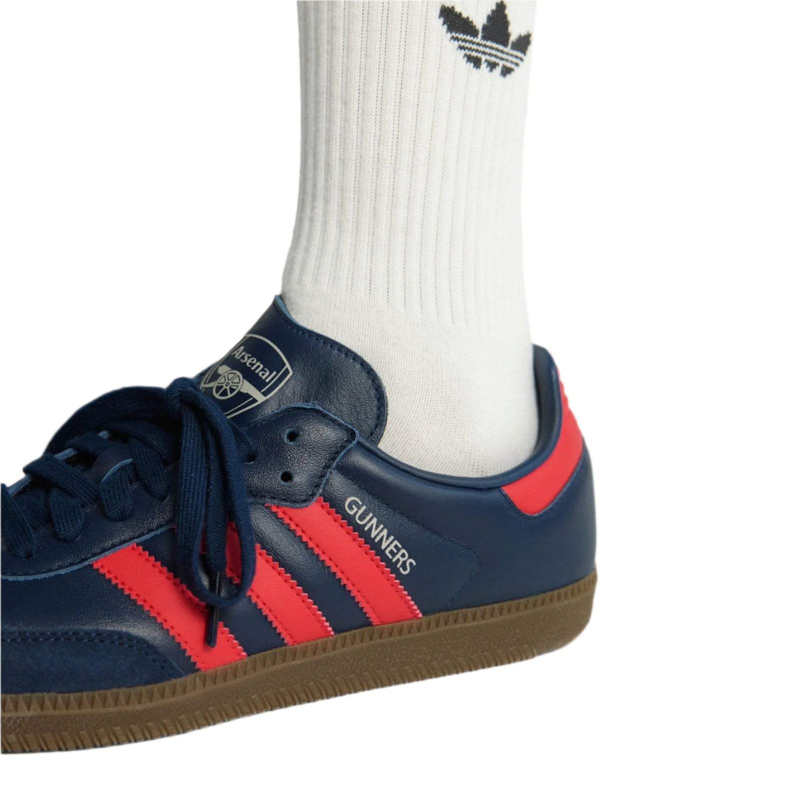 adidas Arsenal Samba Indoor Soccer Shoes (Indigo/Red/Gum)