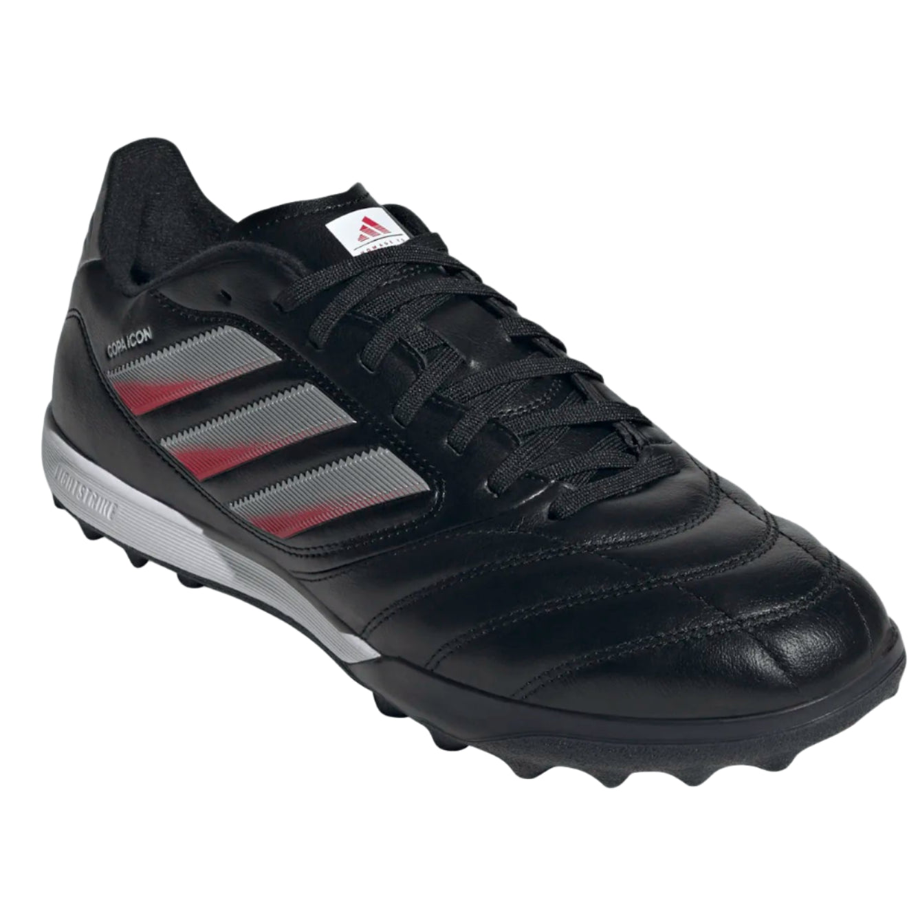 adidas Copa Icon II Pro Turf Soccer Shoes (Black/Red/Silver Metallic)