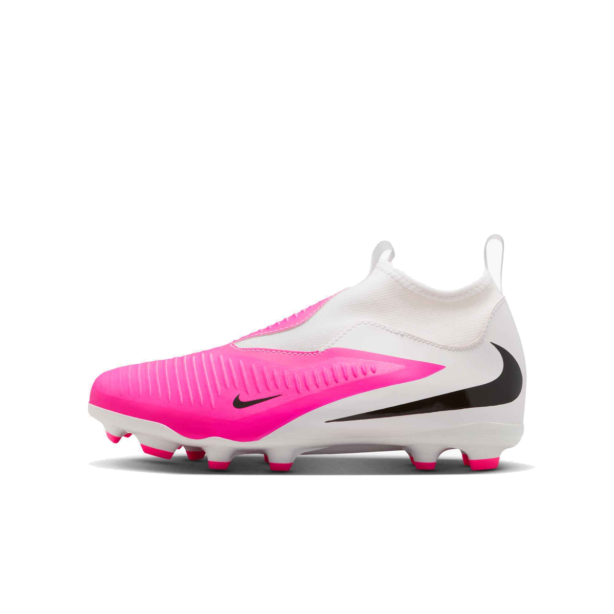Nike Jr. Phantom 6 High Academy Firm Ground Cleats (Multi/Black)