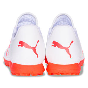 Puma Jr. Future Play TT Turf Soccer Shoes (Puma White/Fire Orchid)