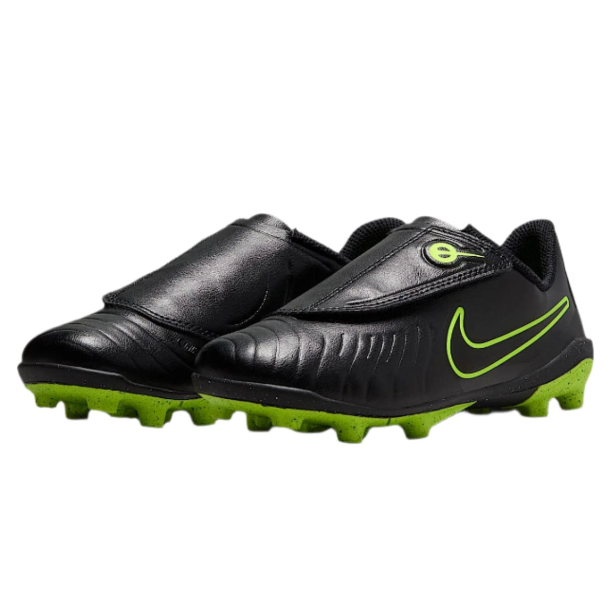 Nike Youth Jr. Legend 10 Club FG/MG PS V Soccer Cleats (Black/Volt)