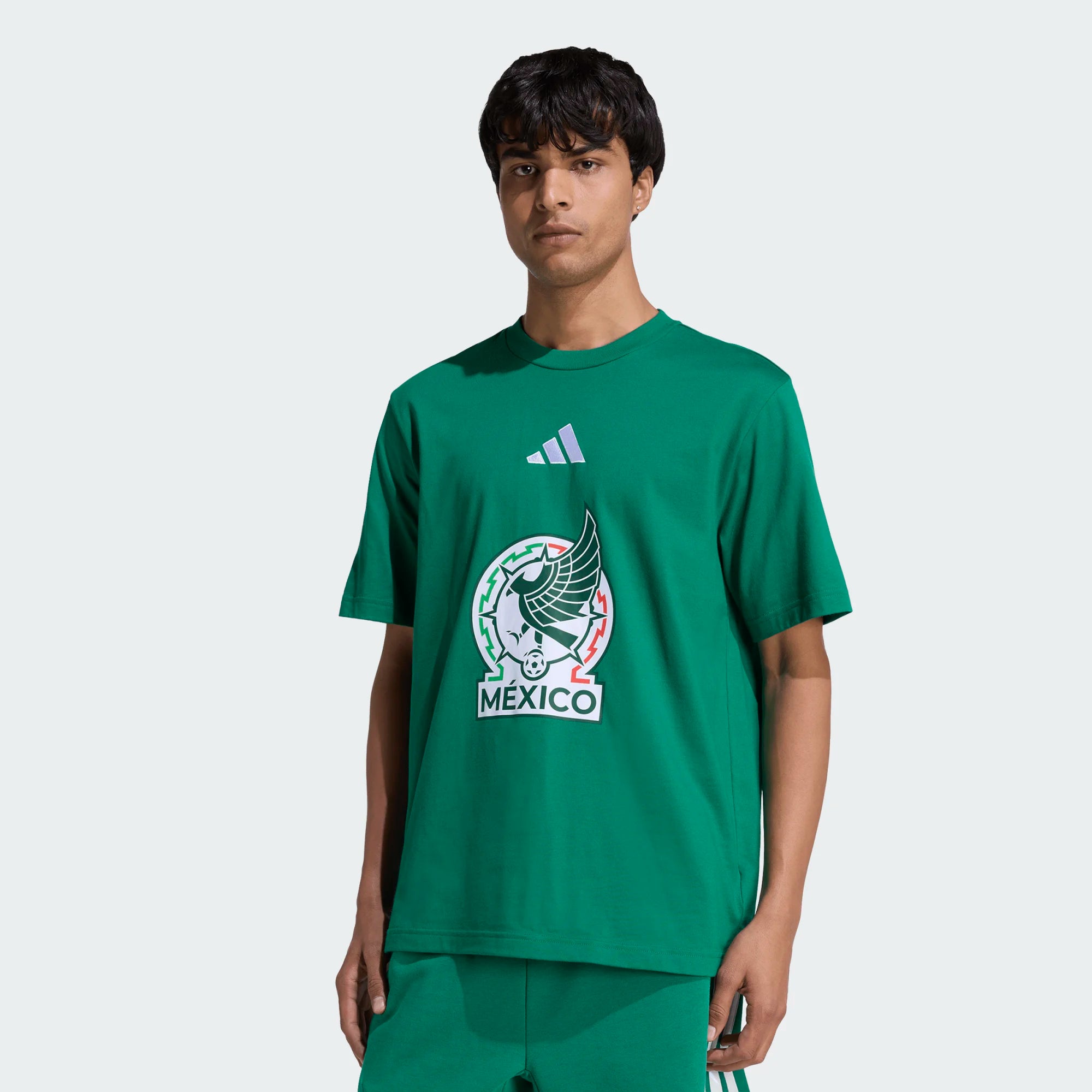 adidas Men's Mexico Logo Crest World Cup T-Shirt (Green)