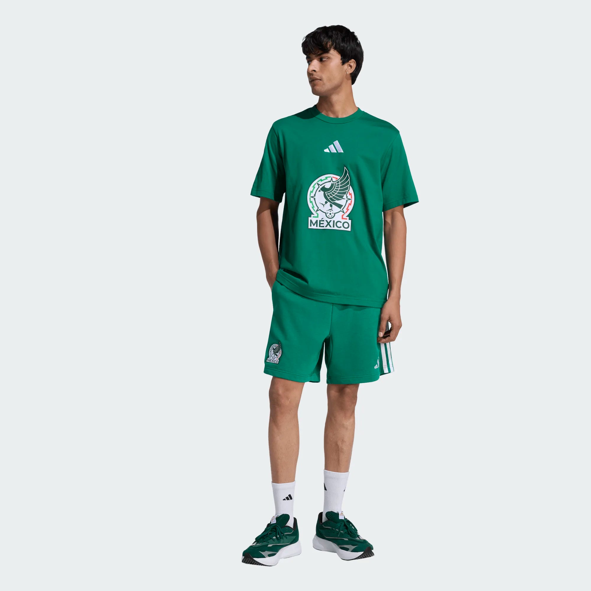 adidas Men's Mexico Logo Crest World Cup T-Shirt (Green)
