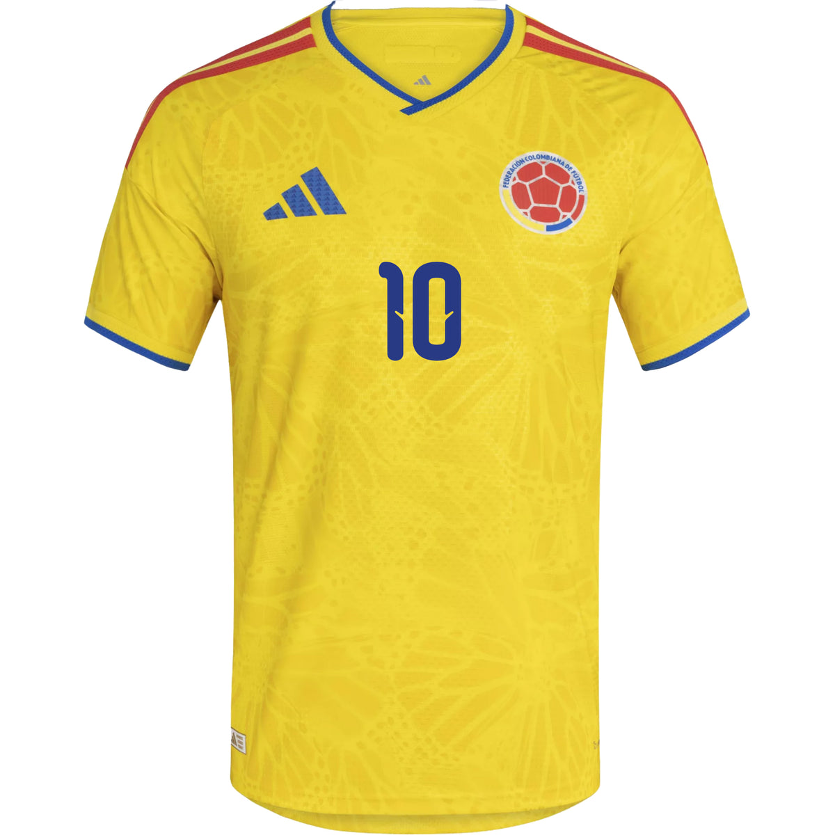 adidas Men's James Rodriguez Colombia 2026 Authentic Home Jersey (Impact Yellow)