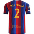 Nike Mens FC Barcelona João Cancelo Home Jersey w/ Champions League Patches 26/27 (Deep Garnet/Blue Void)