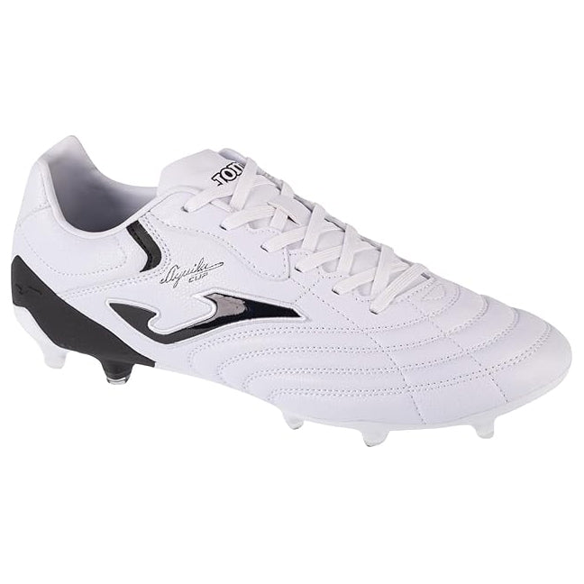 Joma Powerful 2402 Firm Ground Soccer Cleats (White/Gold)
