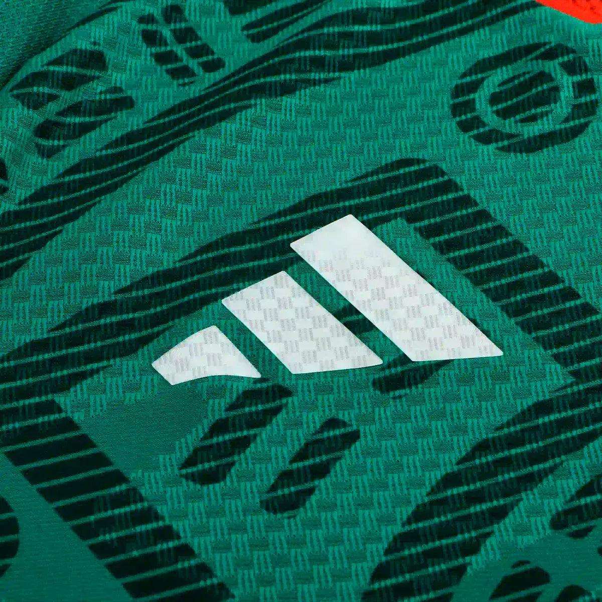 adidas Men's E. Sanchez Mexico Long-Sleeve Authentic Home Jersey 2026 (Bold Green)