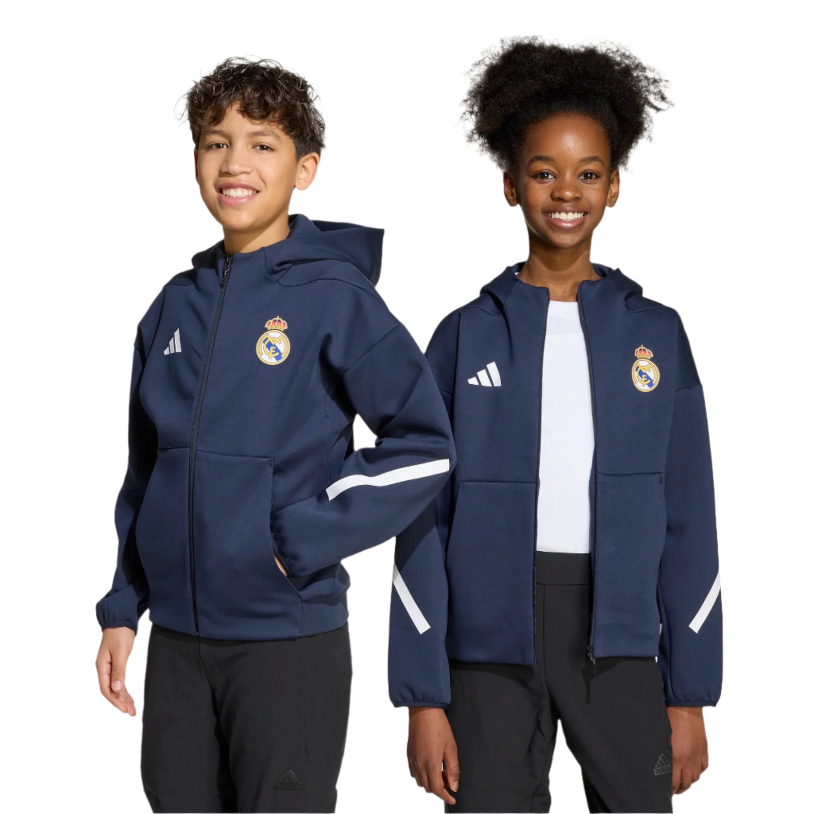 adidas Youth Real Madrid 25/26 Anthem Jacket (Legend Ink)