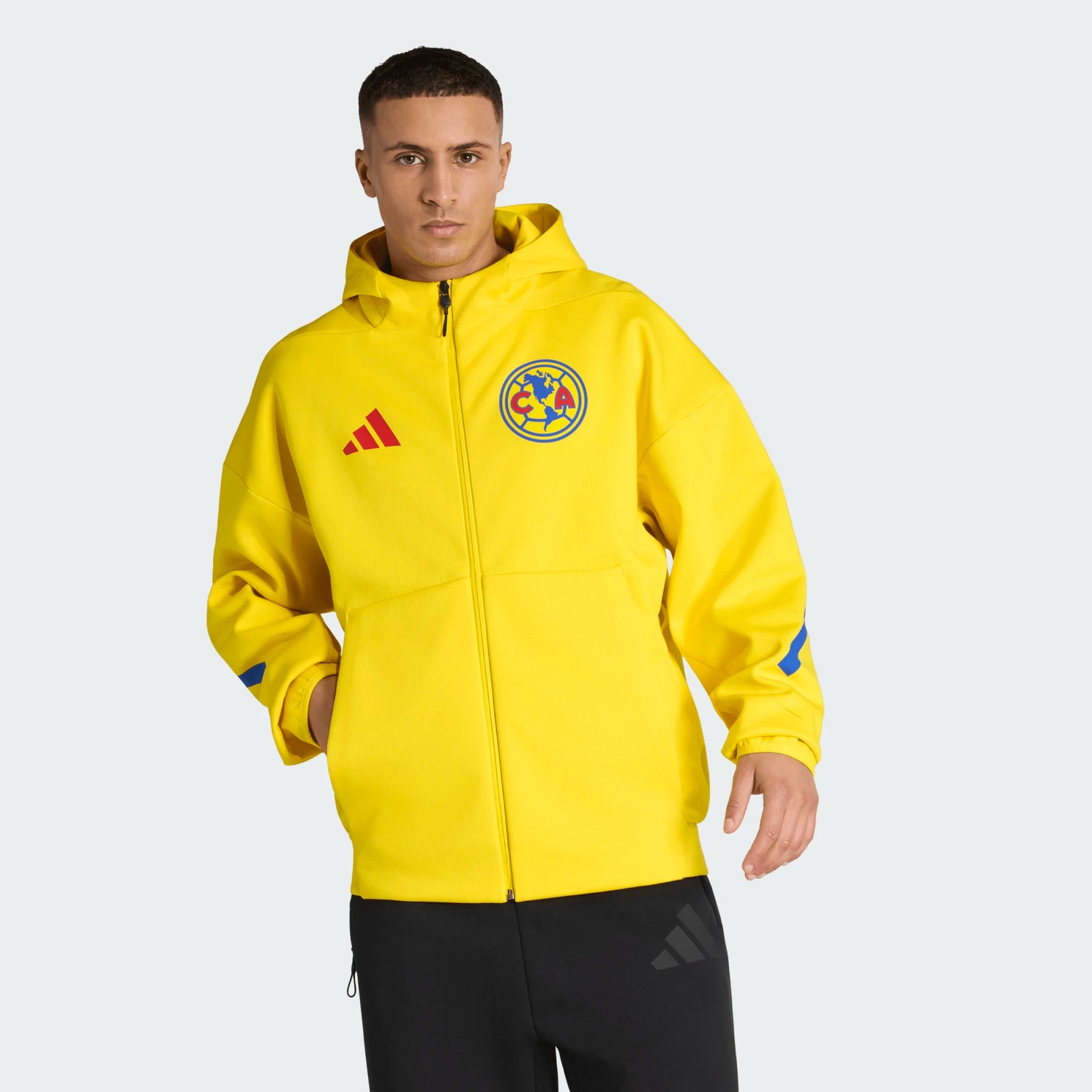 adidas Men's Club América 25/26 Anthem Jacket (Yellow)