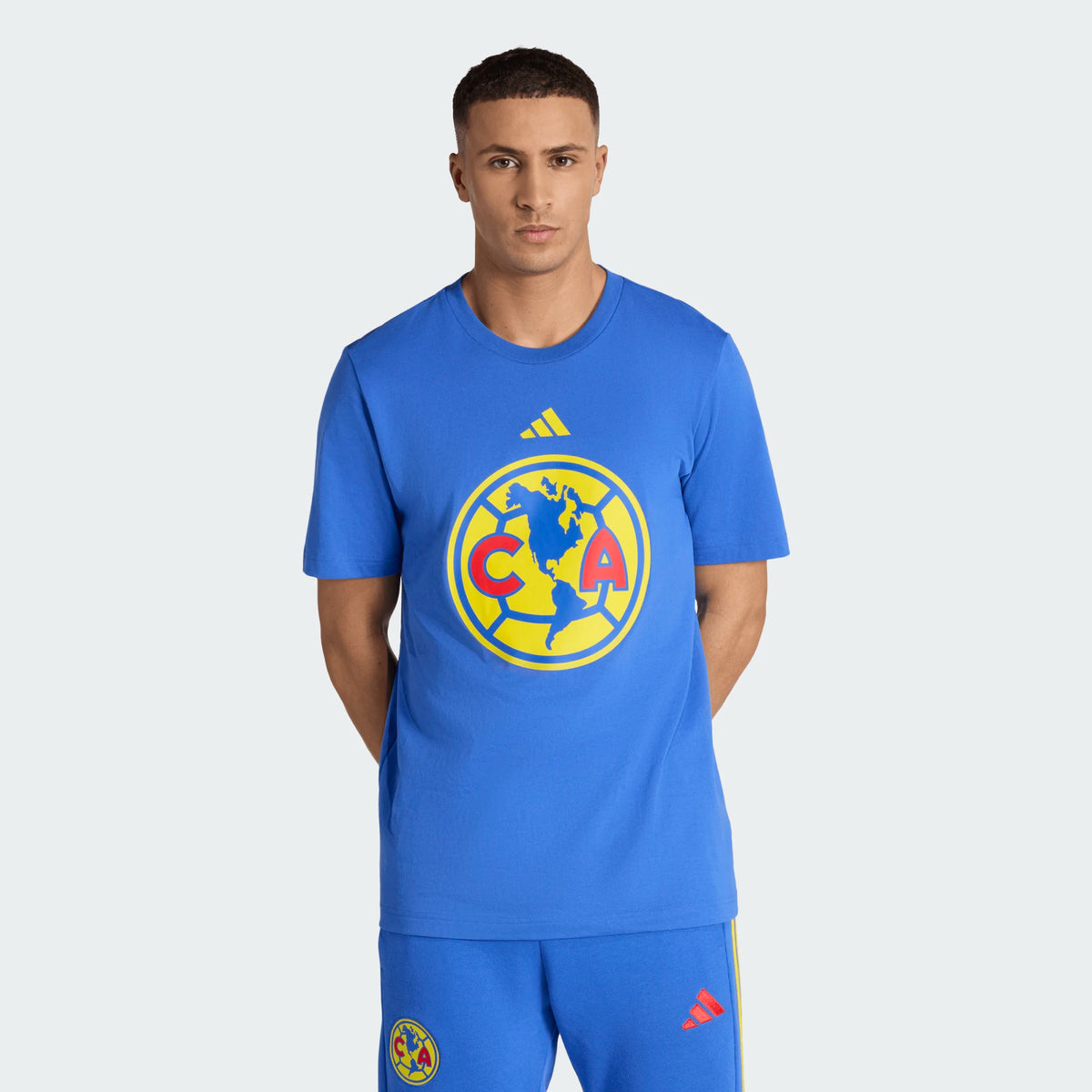 adidas Men's Club América DNA Logo T-Shirt (Blue)