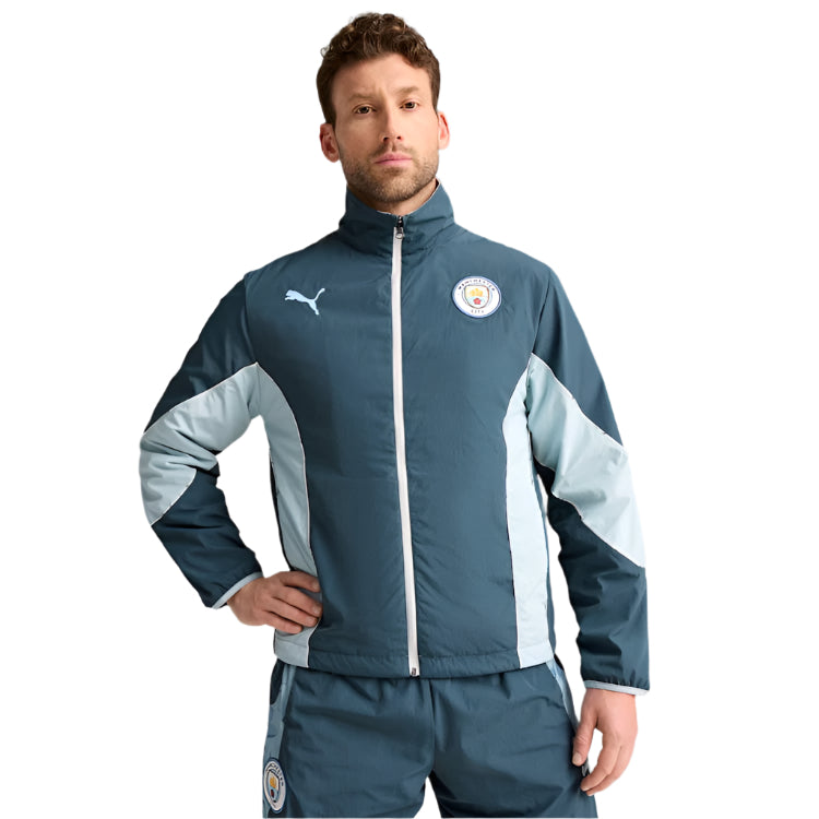 Puma Manchester City 25/26 Kid Super Reversible Jacket (Grey Skies/Team Light Blue)