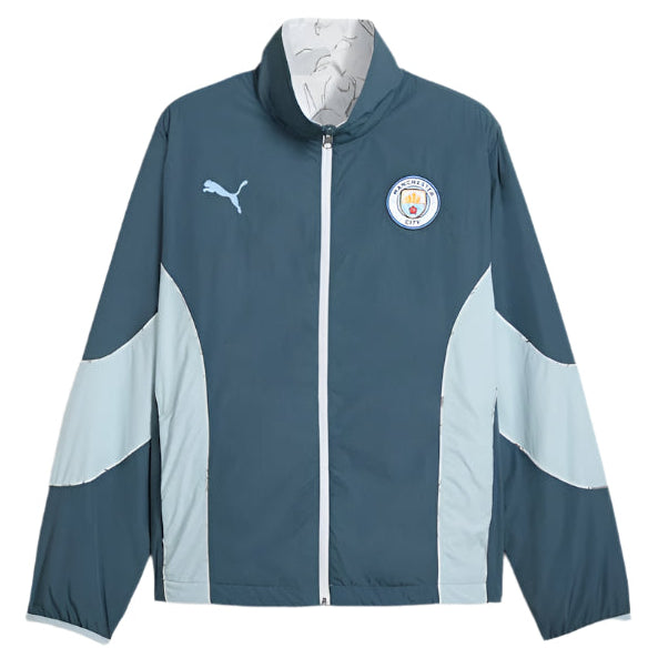 Puma Manchester City 25/26 Kid Super Reversible Jacket (Grey Skies/Team Light Blue)