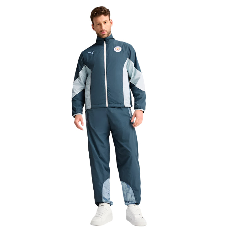 Puma Manchester City 25/26 Kid Super Reversible Jacket (Grey Skies/Team Light Blue)