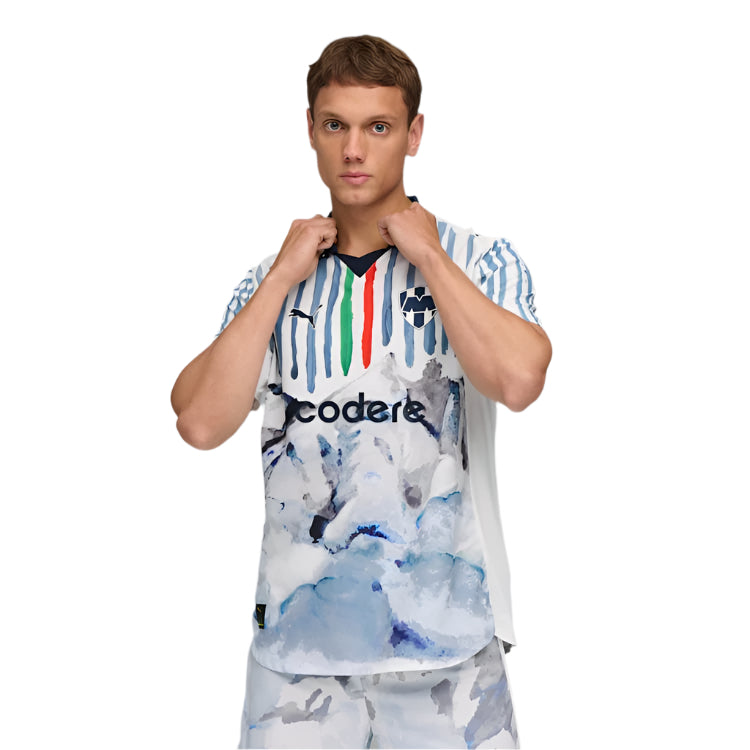 Puma Monterrey 25/26 Kid Super Jersey (Puma White/Deep Navy)