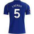 Nike Mens Chelsea FC Maxence Lacroix Home Jersey w/ EPL + No Room For Racism + Club World Cup Champion Patches 26/27 (Bright Royal/Gold)