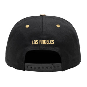 Fan Ink Los Angeles FC Bankroll Wing Snapback Hat (Black/Gold)