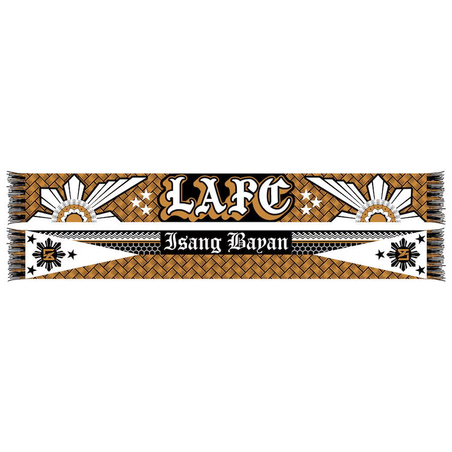 Ruffneck Scarves LAFC Filipino Heritage Scarf (Black/Gold)