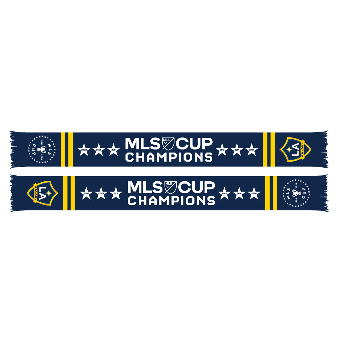 Ruffneck LA Galaxy 2024 Champions 6-Star Scarf (Navy)