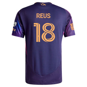 adidas Marco Reus LA Galaxy Authentic Away Jersey w/ MLS + Apple TV + RBC Sponsor 25/26 (Purple)