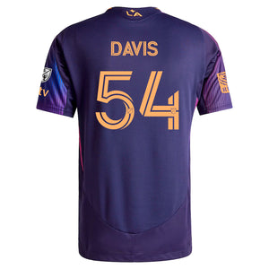 adidas Sean Davis LA Galaxy Authentic Away Jersey w/ MLS + Apple TV + RBC Sponsor 25/26 (Purple)