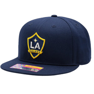 Fan Ink LA Galaxy Dawn Snapback Hat (Navy Blue)