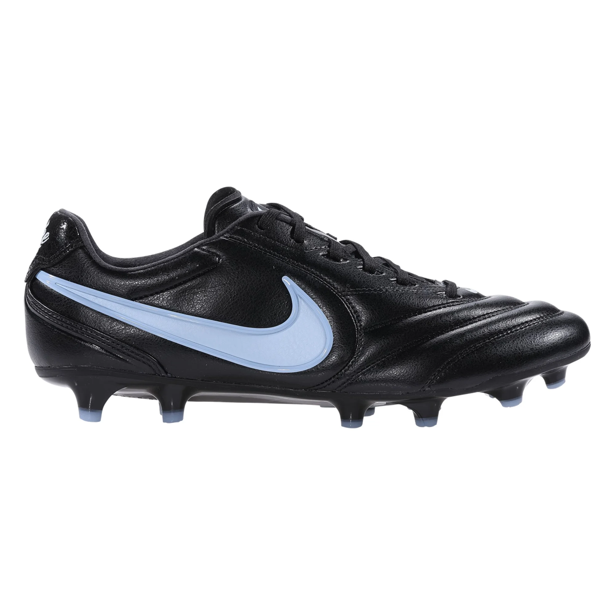 Nike Tiempo Ligera Pro FG Soccer Cleats (Black/Obsidian/Ice Blue)