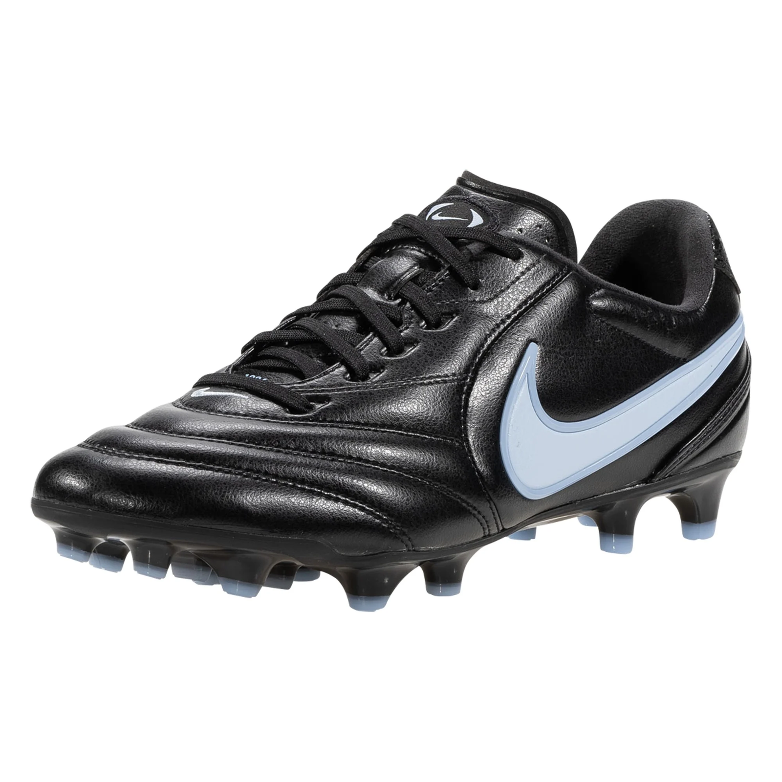 Nike Tiempo Ligera Pro FG Soccer Cleats (Black/Obsidian/Ice Blue)