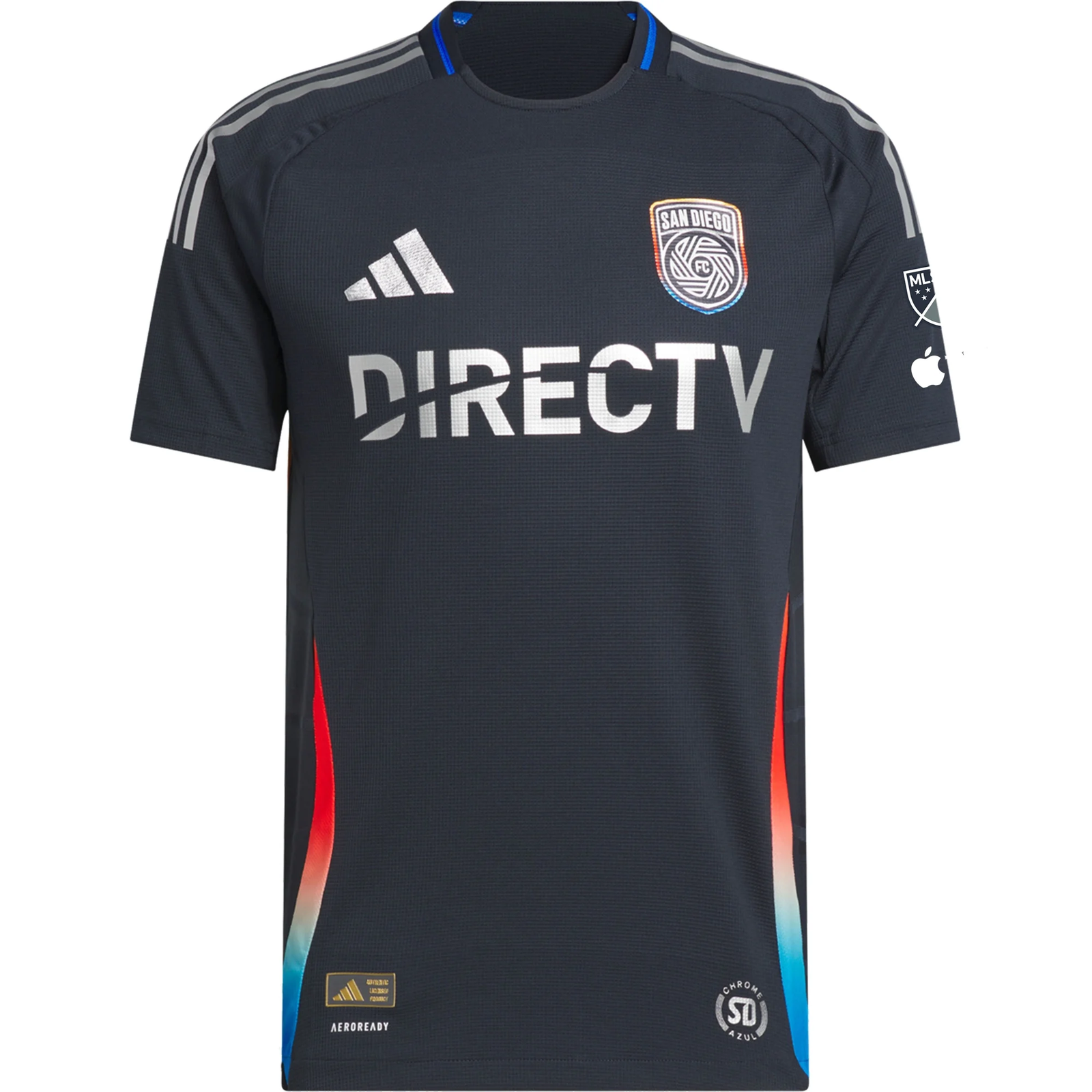 adidas Anders Dreyer San Diego FC Authentic Home Jersey w/ MLS + Apple TV Patches 25/26 (Night Navy)