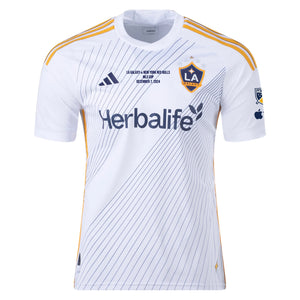 adidas LA Galaxy Authentic Home Jersey 24/25 + Apple TV & MLS w/ MLS Final Match Details(White/Yellow/Navy)